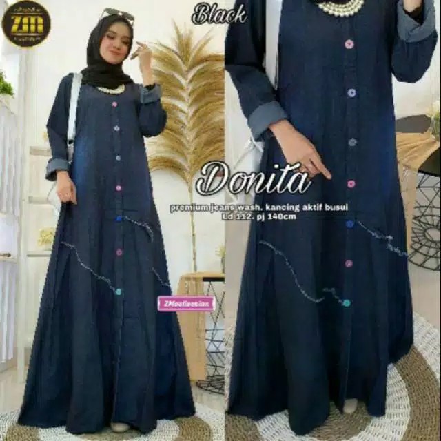 MAXY RAWIS JEANS DRESS GAMIS KEKINIAN GBM