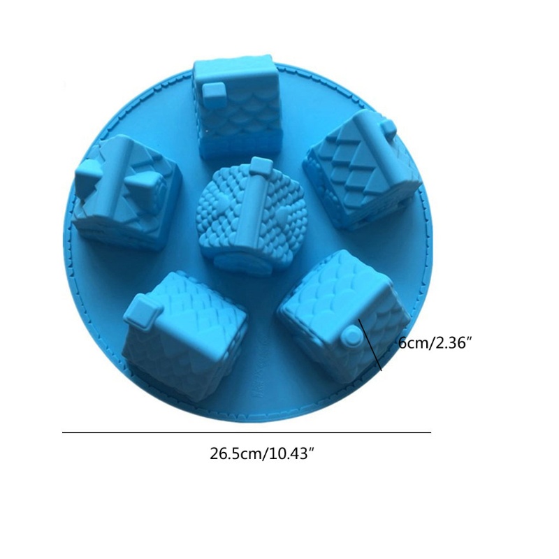 Siy Cetakan Resin Bentuk Rumah Natal 3d Bahan Silikon Untuk Membuat Kueroticookie