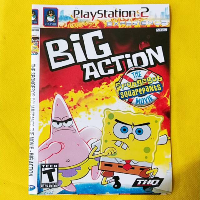 Kaset ps 2 experience Spongebob Squarepants big action terbaru