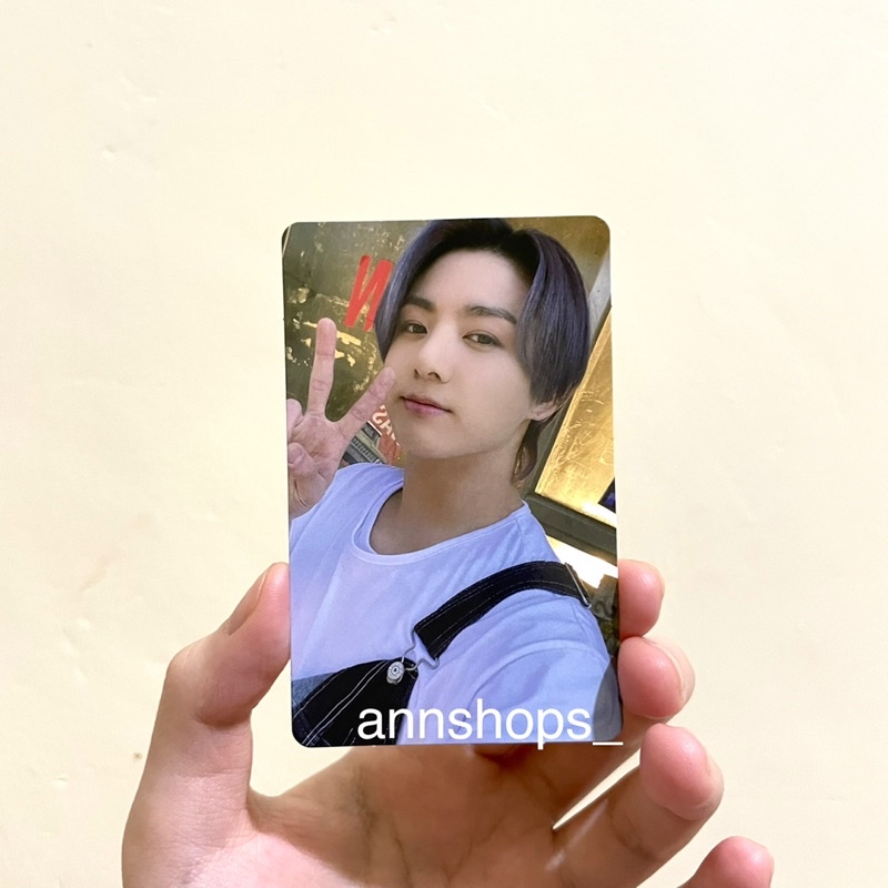 READY POB PHOTOCARD JUNGKOOK BTS BUTTER WITH TIN CASE PEACH CREAM OFFICIAL WEVERSE PC MURAH