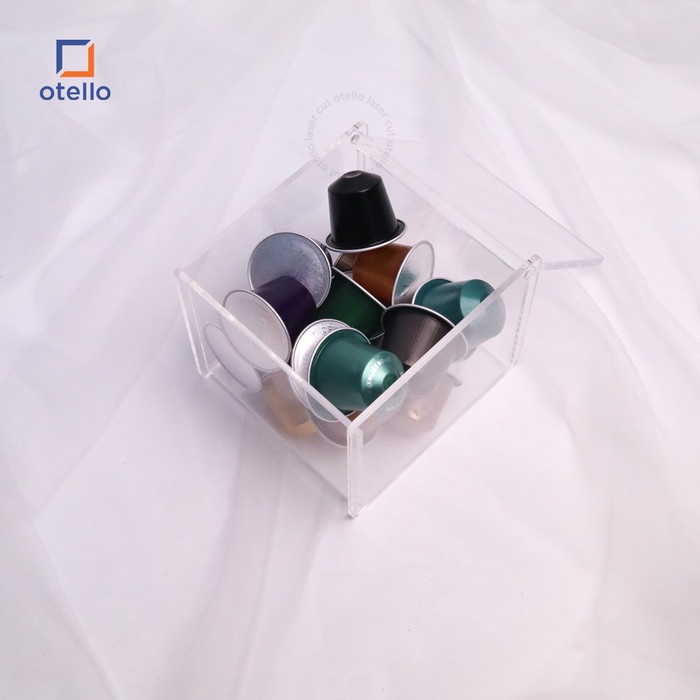 Nespresso Capsule Holder Box Kapsul Kopi Acrylic Kotak Wadah Coffee Otello Organizer Dapur