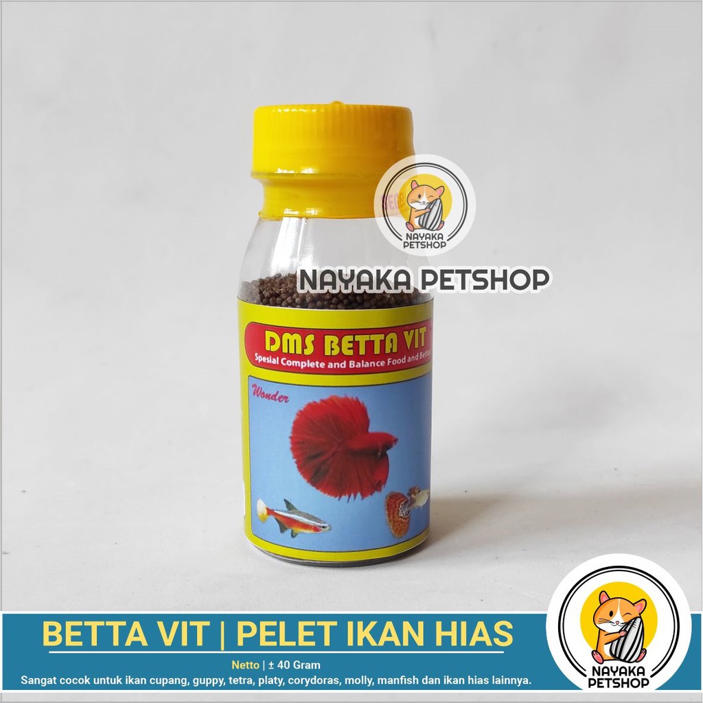 Betta Vit Super Pakan Vitamin Ikan Cupang Makanan Pelet Ikan Guppy Hias Murah