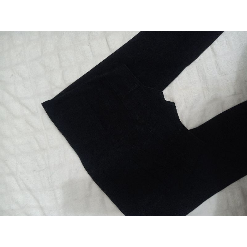 jeans high waist hitam stretch
