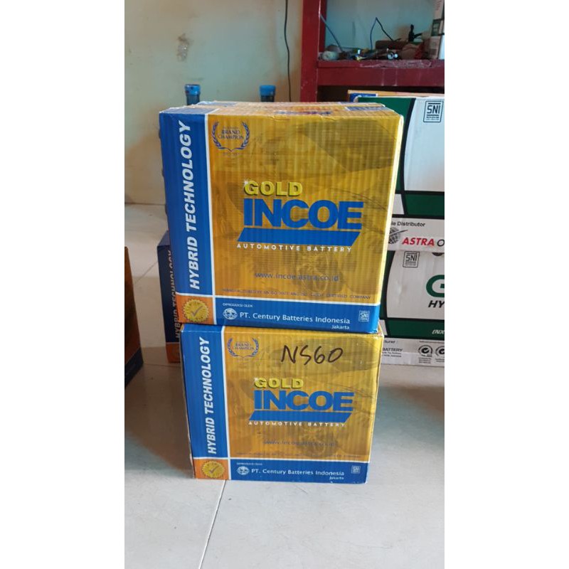 Aki Incoe Gold NS 60,NS 60 L,NS 60 LS