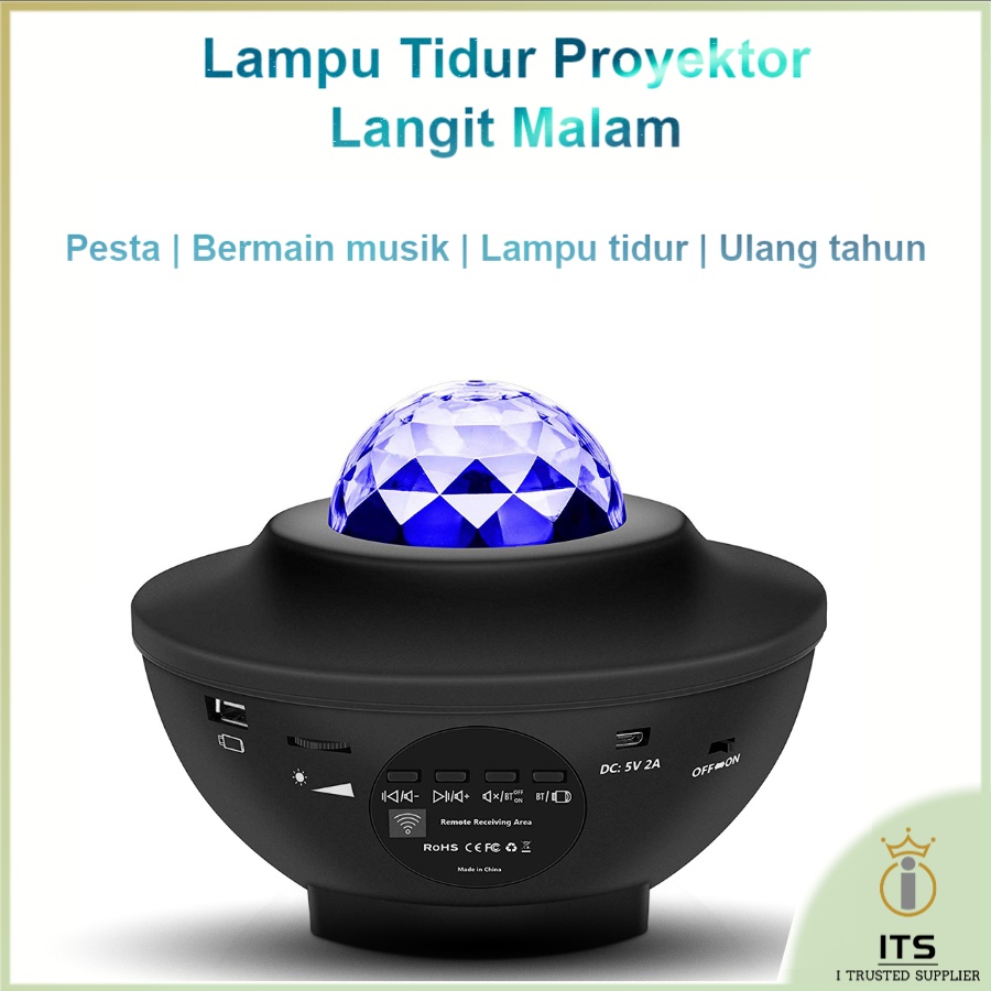 ITS Lampu Tidur Proyektor Langit Malam Lampu Proyektor Langit Lampu Galaxy Cahaya Sekitar Hadiah Ulang Tahun