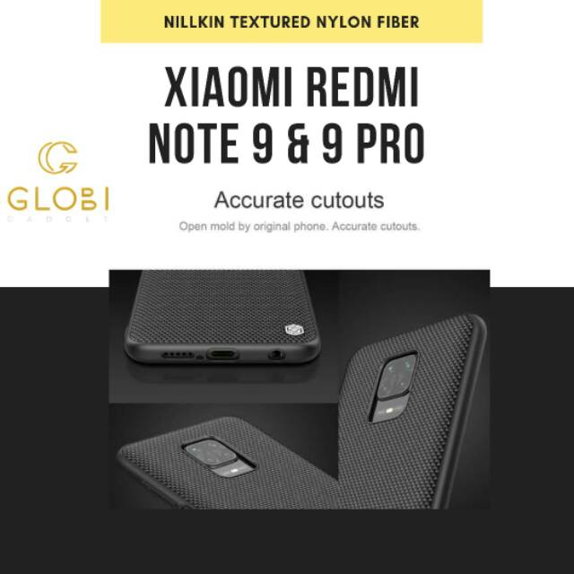 nillkin textured nylon xiaomi redmi note 9 & redmi note 9 pro