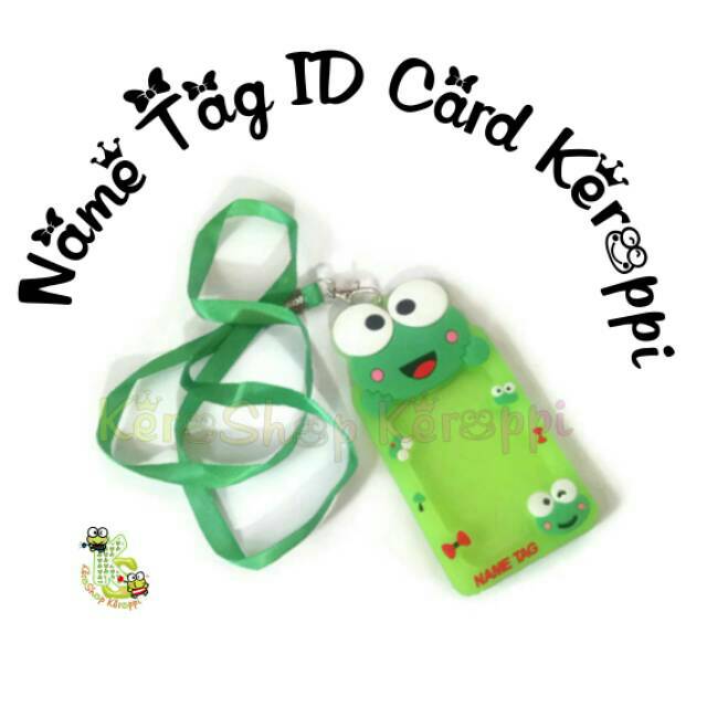 

Keroshop keroppi Name Tag id card Karet