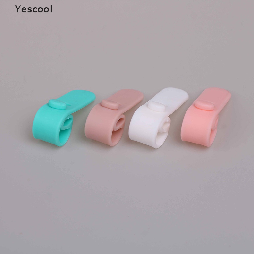 Yescool 4Pcs Penggulung Kabel Bahan Silikon