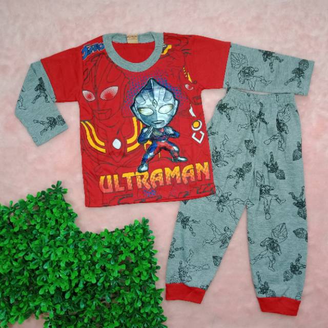 Ss#305 Setelan Anak Laki laki size 7-8tahun / Baju LED Nyala + Musik / Setelan Piyama Anak Cowok