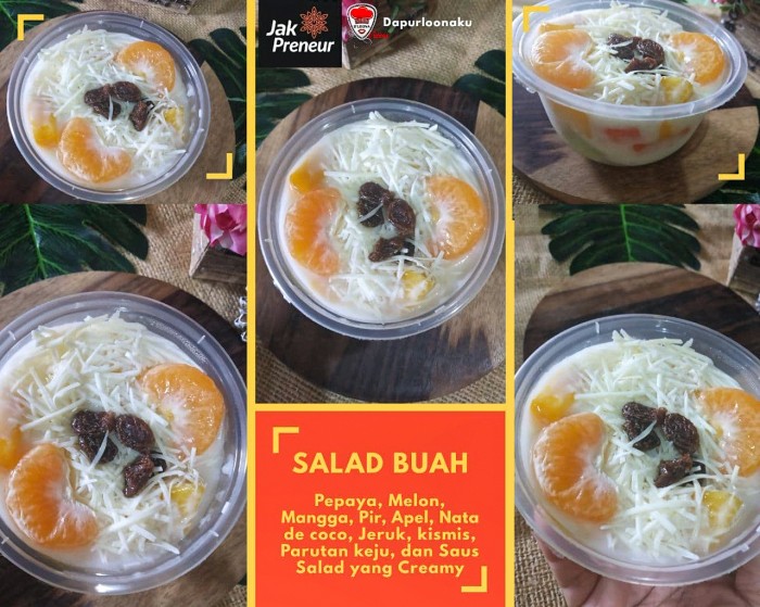 

salad buah 300ml thinwall dapurloonaku
