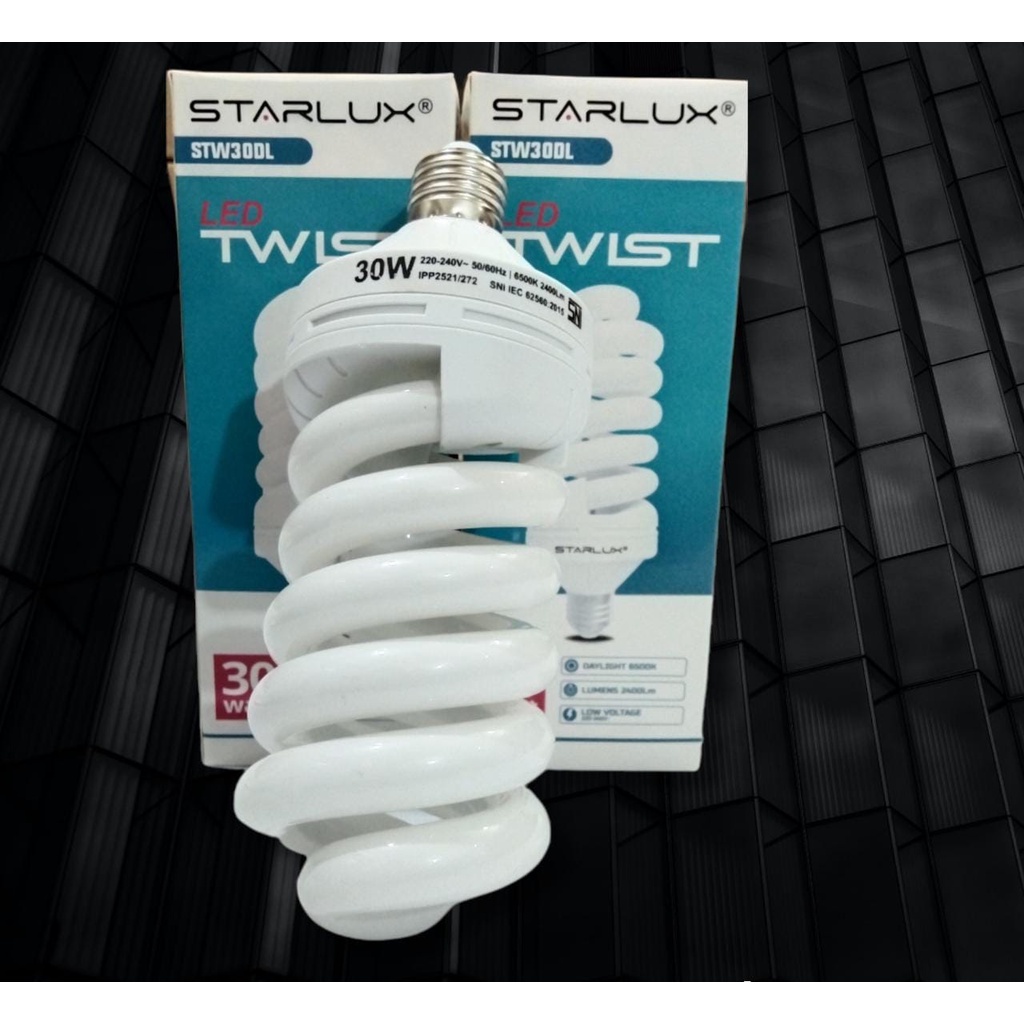 Lampu Hemat Energi Termurah PLC Spiral 25,30,50 Watt Jumbo Super Terang