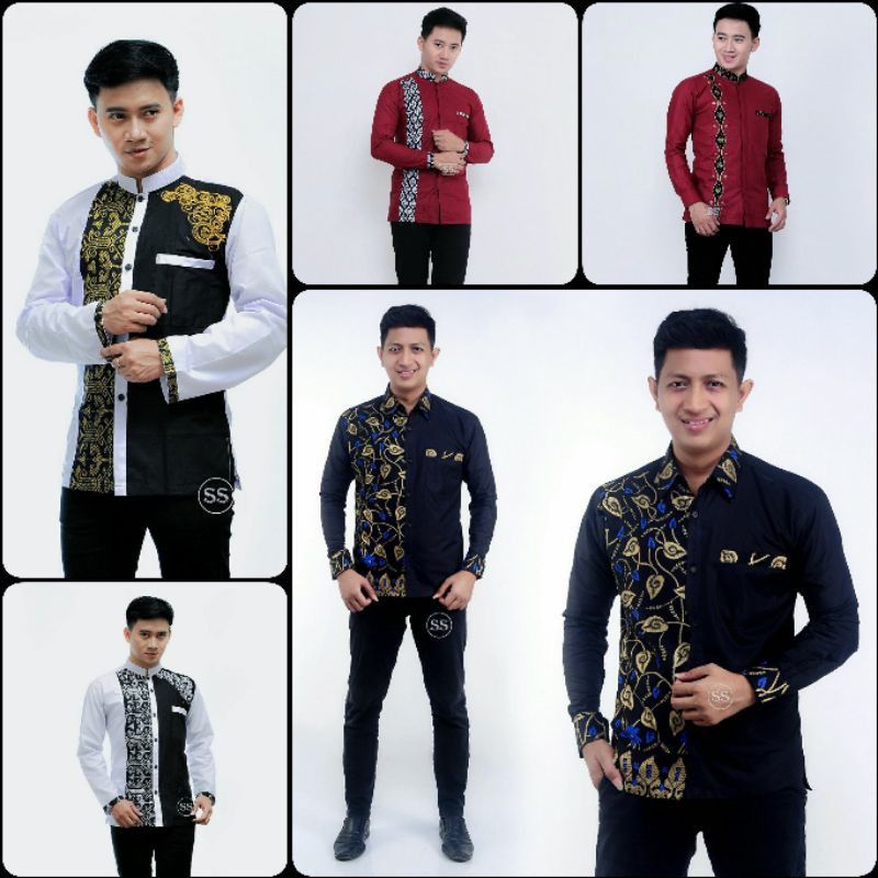 Diskon Koko Kombinasi Batik Pekalongan Dewasa Fashion Muslim Hem Kemeja Kualitas Terbaik Harga Termurah rAk65WtQXaGelD