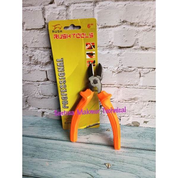 RUSH 6&quot; Tang Potong Diagonal Cutting Pliers 6 Inchi