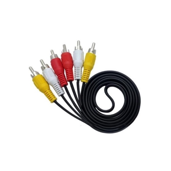 Kabel TV Jadul AV 3rca to 3rca Male to Male Audio Video Rca