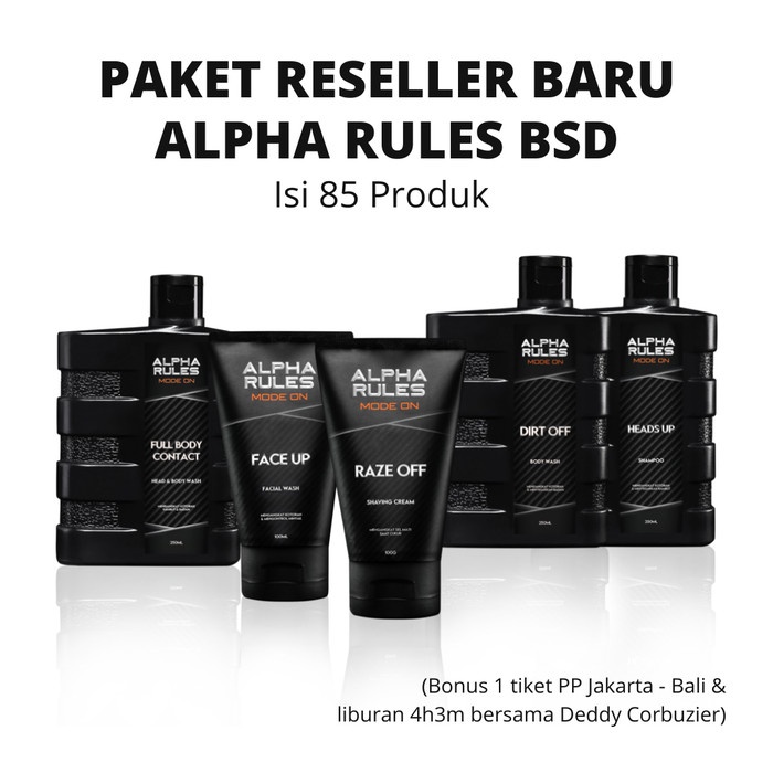 Paket Hemat Reseller Baru Alpha Rules Alpharules BSD 100% ORIGINAL