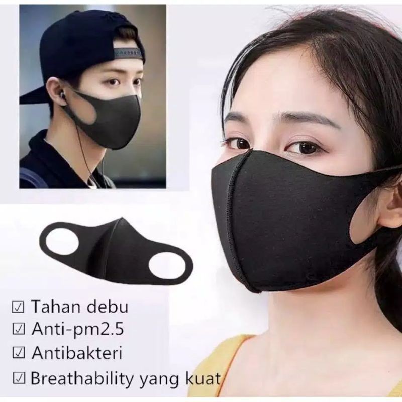 Masker kain Scuba / masker kain / masker kain scuba halus import