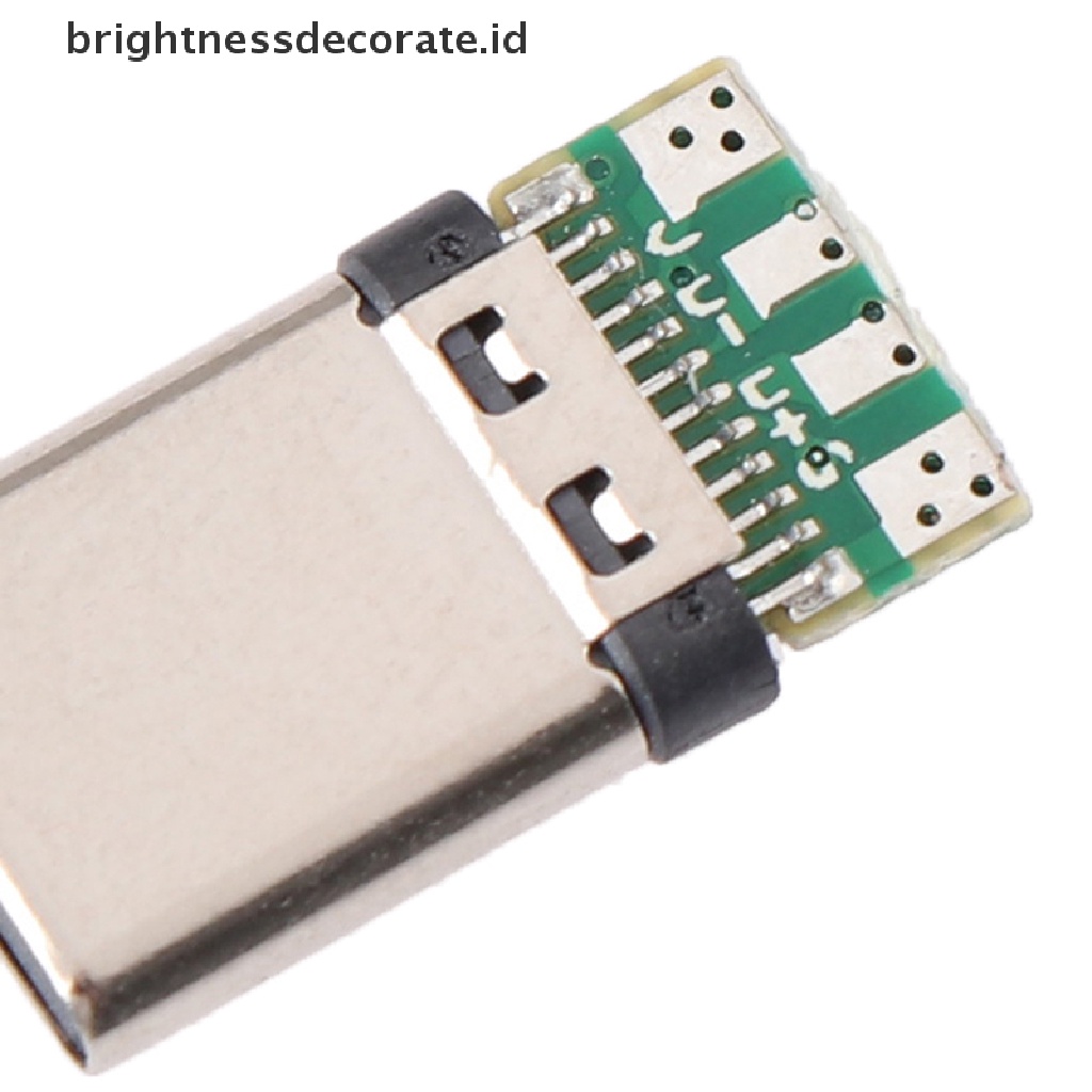 5 Pcs Konektor Soket USB 3.1 Tipe C Male Solder Plug Untuk PC Board