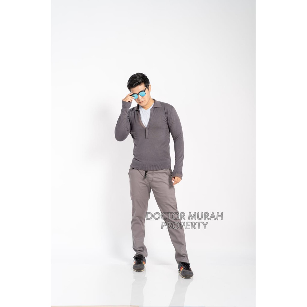 VIRAL hits CELANA CHINO RIB PINGGANG 27 - 44 KARET RIP dickies