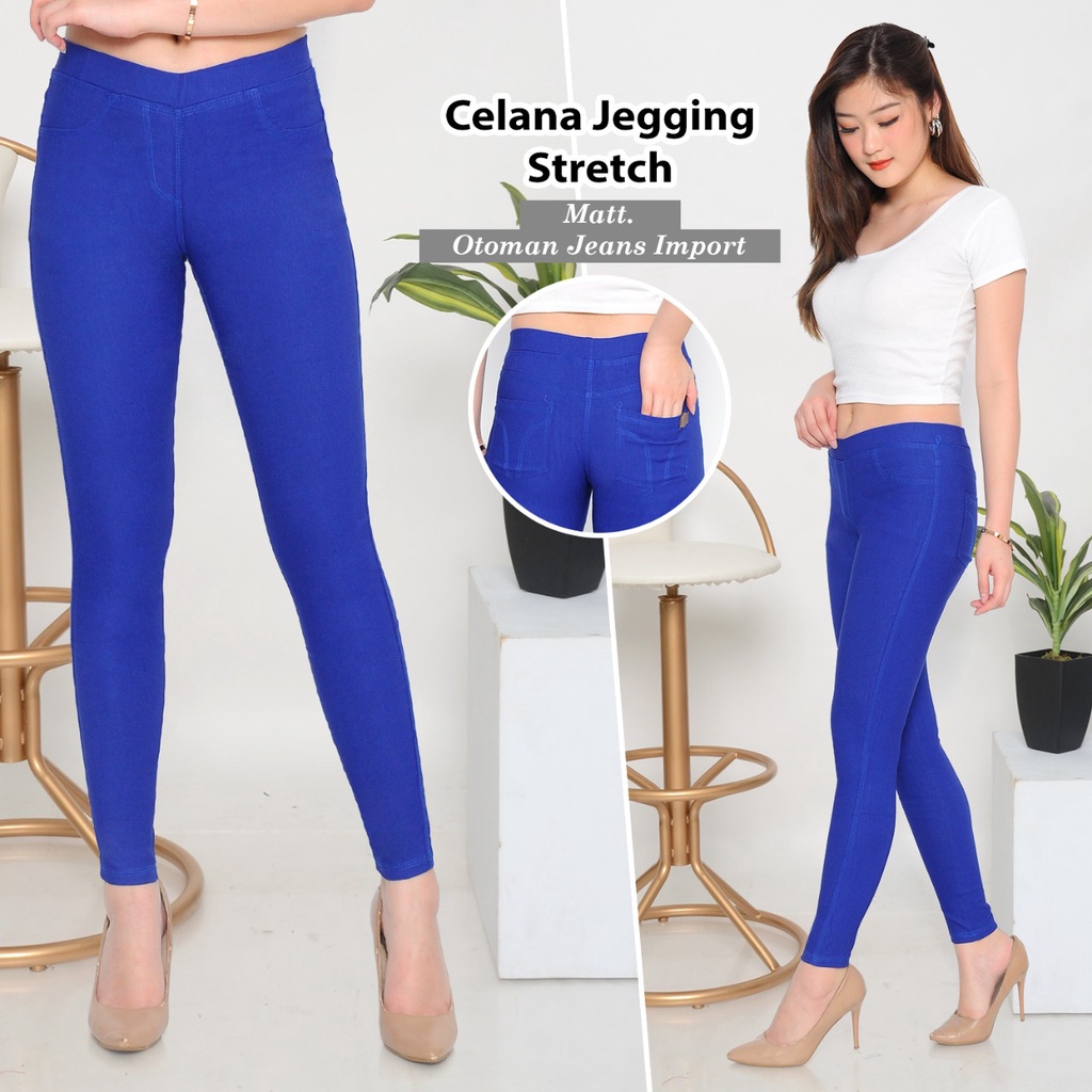 Celana Legging Wanita - Celana Panjang Perempuan Terbaru - Lejing - Jegging Termurah Legging Bahan SOFT JEANS  Melar (BISA COD)