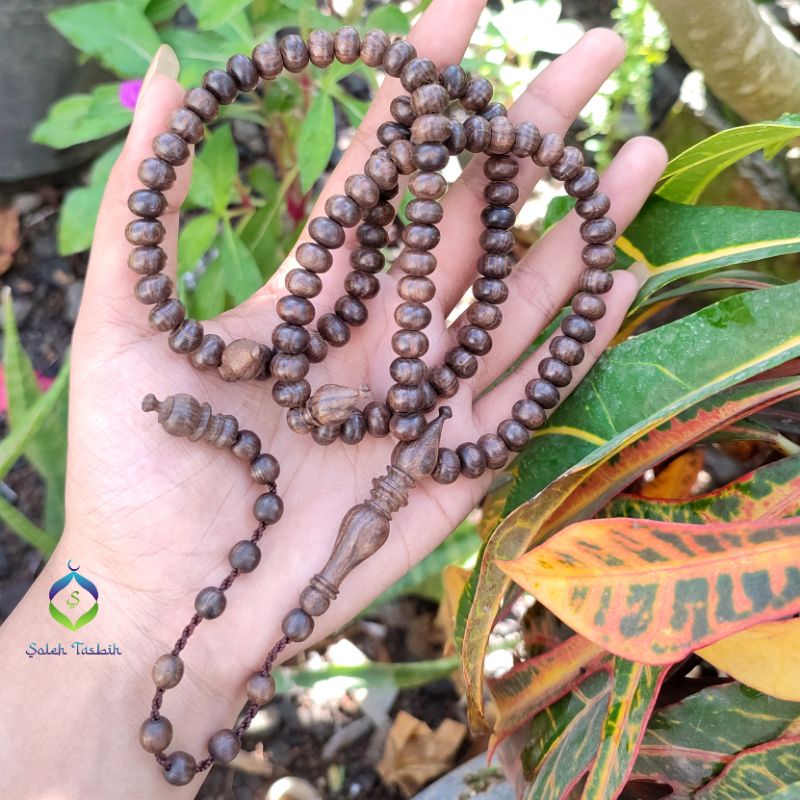 Tasbih Kalimasada Motif Pipih, Size 6mmx9mm Isi 99Butir_Tasbih Muslim