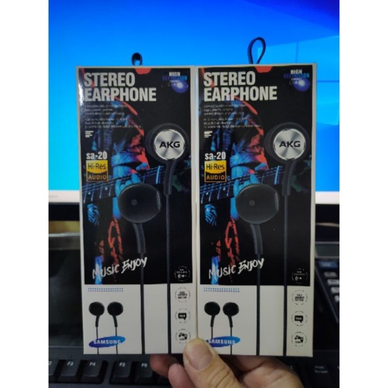 AKG SA-20 EARPHONE SAMSUNG AKG EXTRA BASS HEADSET SAMSUNG HI-FI SOUND AKG SA-20