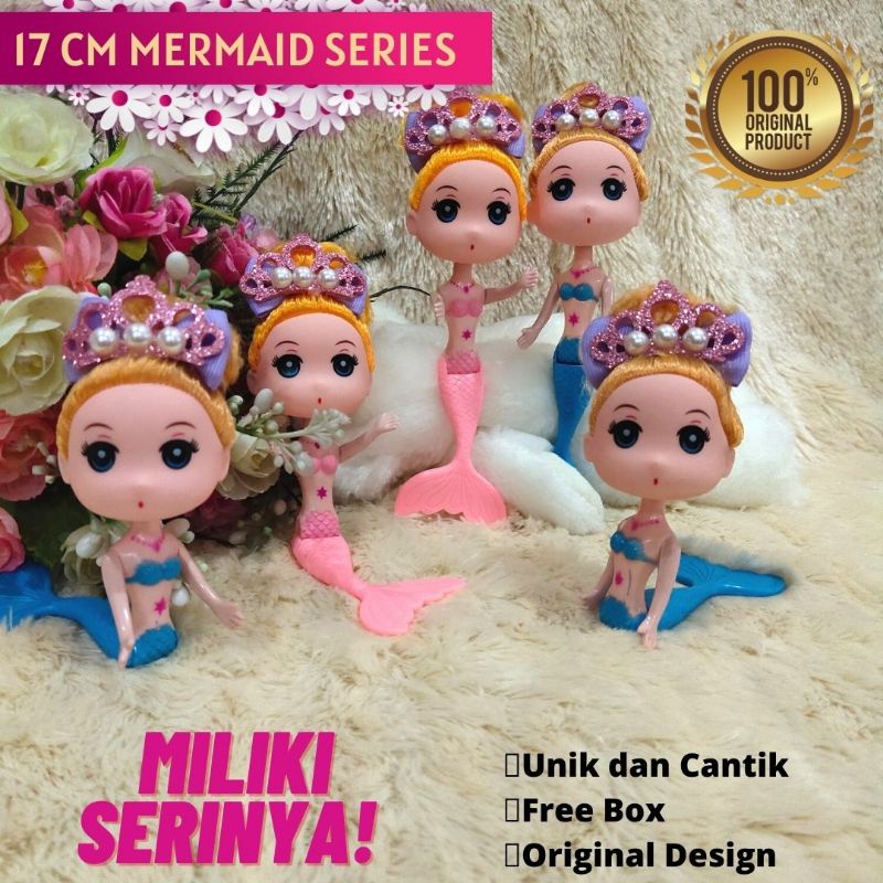 Limited Edition Boneka Mermaid Ikan Duyung 17 cm Cantik