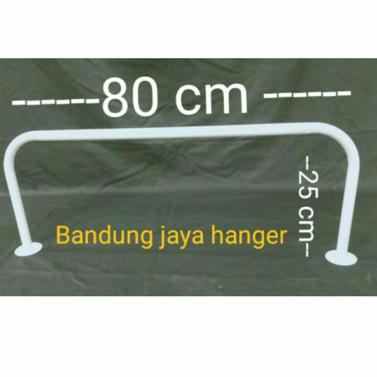 Gantungan dinding 80 cm  /Gantungan Baju Tembok / Gawang Baju Tempel Kedinding (ukuran 80cm) free paku + /Gawang Baju Tempel Kedinding (ukuran 80cm) free paku