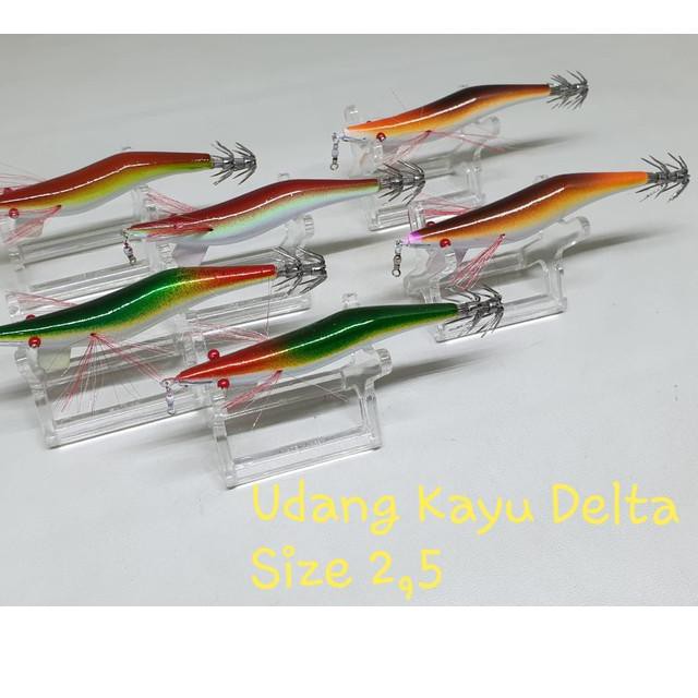 Tren Kekinian.,oau-458   Egi Kayu Umpan Cumi Udang Kayu Delta size 2.5 BBT585