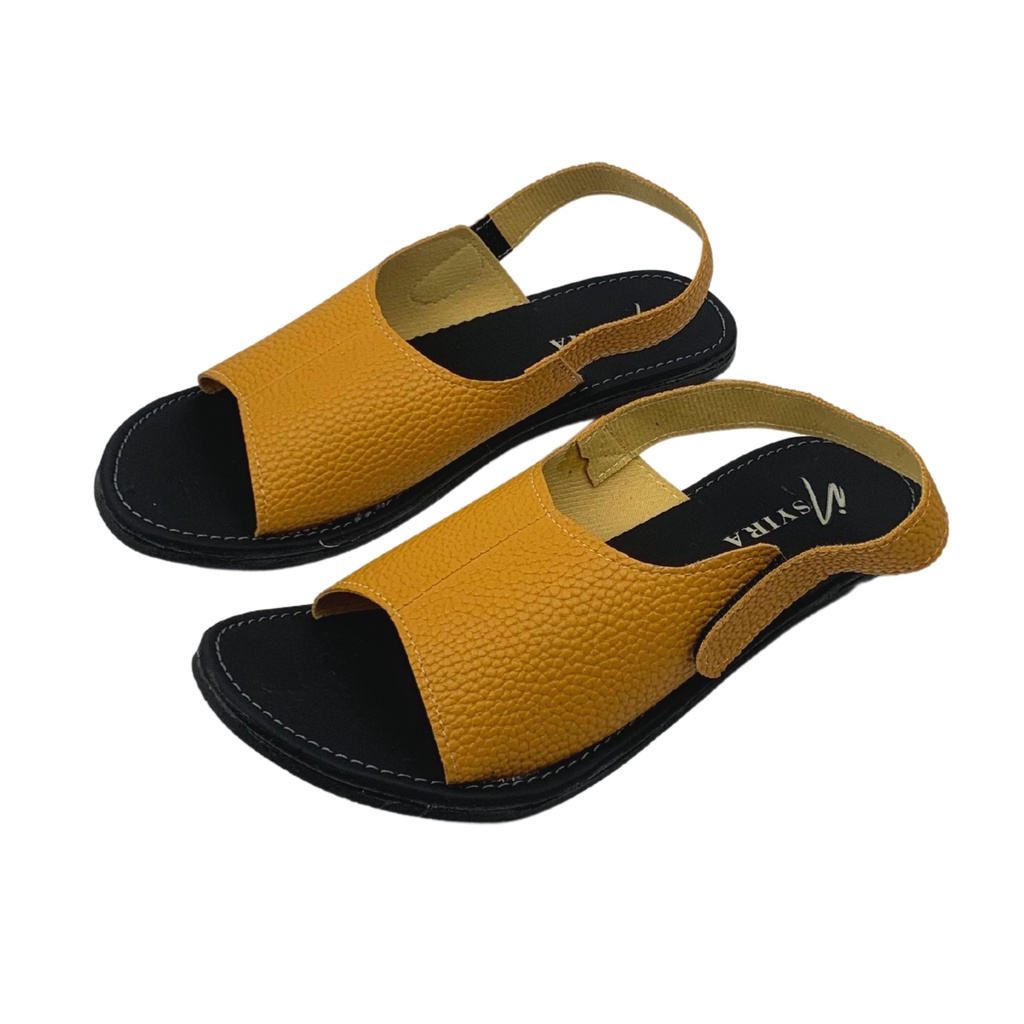 Insyira - Sandal Wanita Disty / Sandal Papirut Wanita Non Slip Alas Hitam / Sandal Wanita Talincang