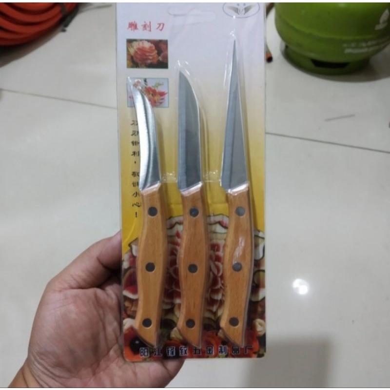 pisau garnis ukir buah sayur