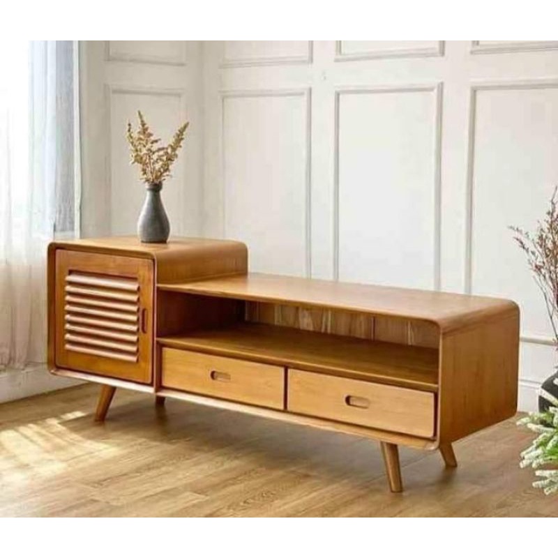 MEJA TV BIFET RETRO BIFET MINIMALIS JATI JEPARA