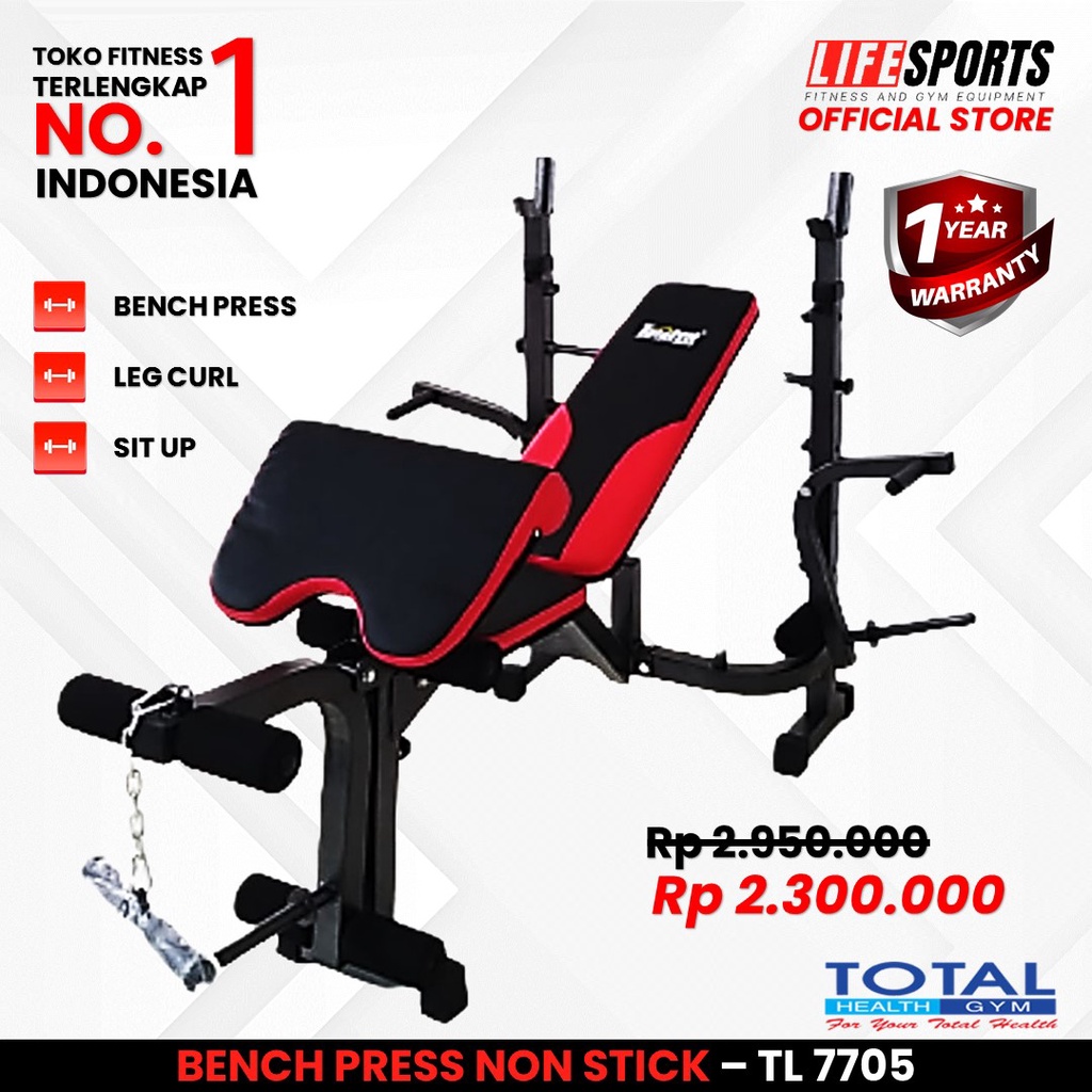 Jual Total Health Gym New Alat Latihan Angkat Beban Olahraga Gym