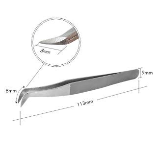 Pinset Bulu Mata Eyelash Murah As09 Tweezers Tool Penjepit Bulu Mata Untuk Extention Get a Free Random Eyelash