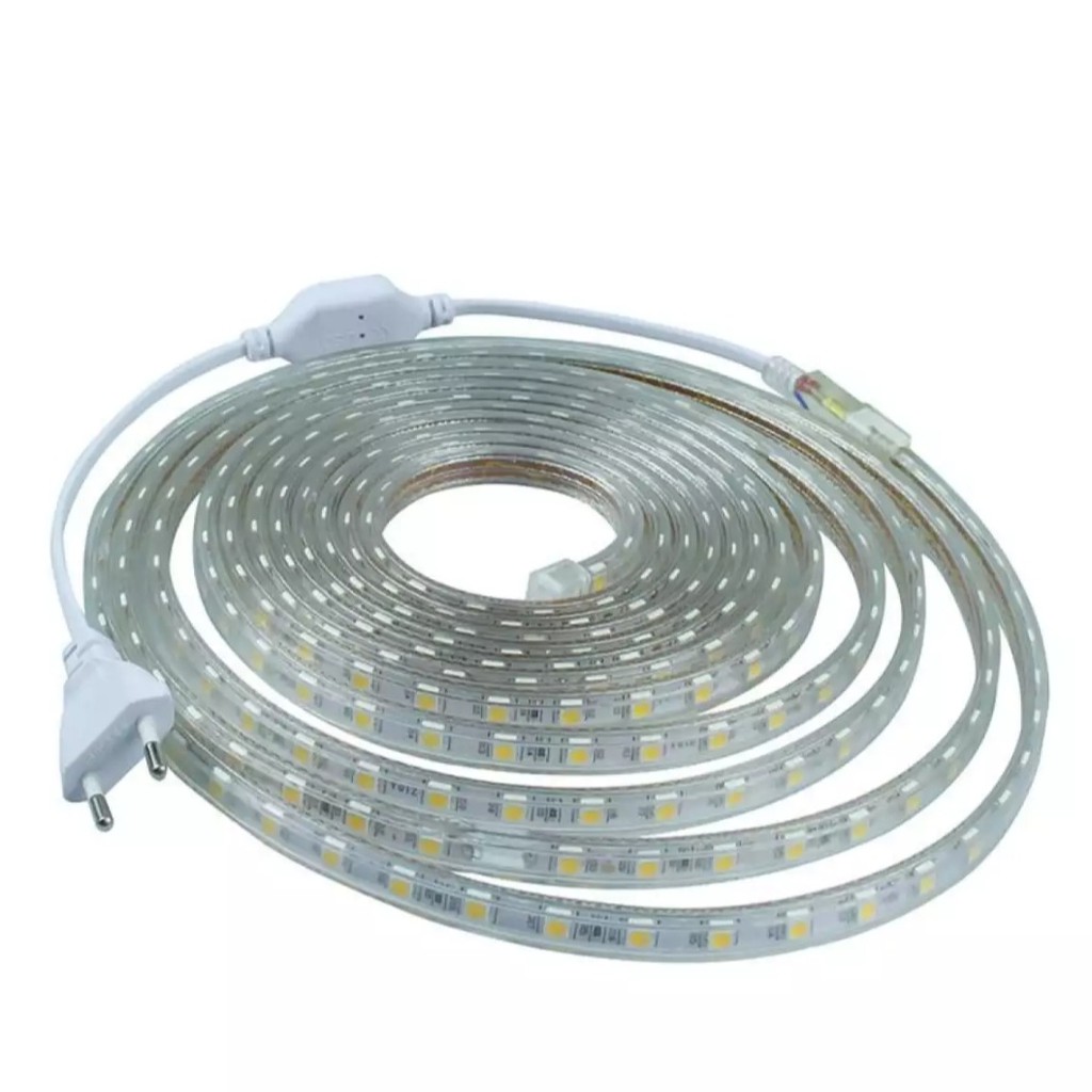 Lampu LED Strip SMD5050 - 10 Meter Full + Socket Colokan