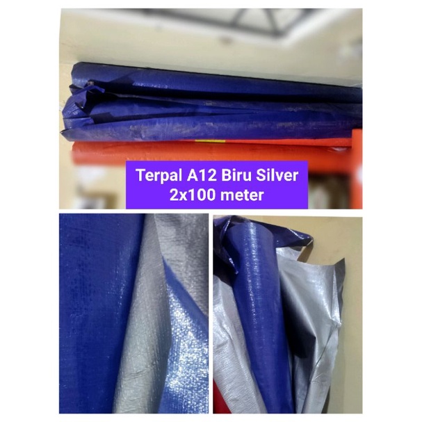 Terpal import Roll A12 Biru Silver Tebal dan Murah cap gajah
