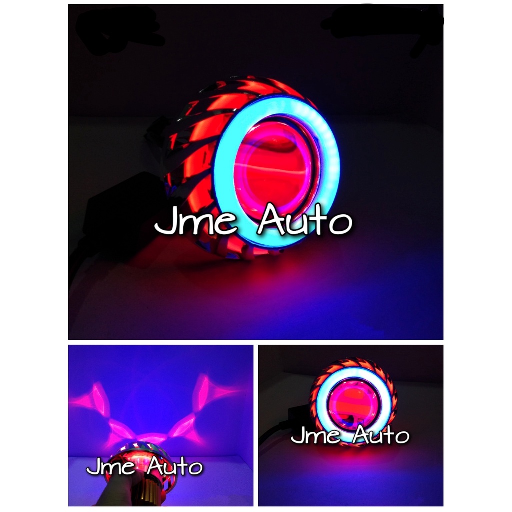 Lampu utama GEN 2 MYTH projie kipas high low ae running LED Projie High Low Eye RBR 3.5 Inch Running