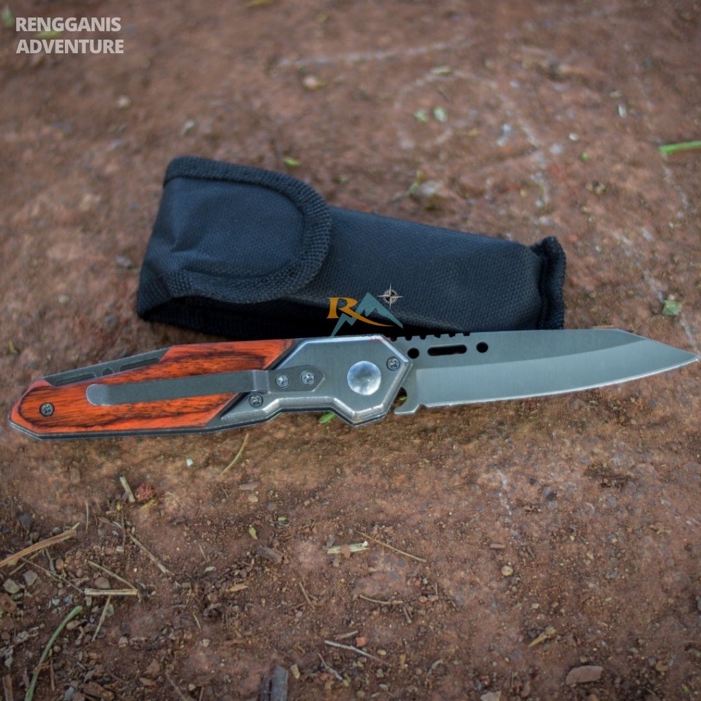 Pisau Dapur Lipat KNIFEZER DOME BLADE 57HRC 7RXEWWH SILVER Pisau Camping Outdoor Gunung