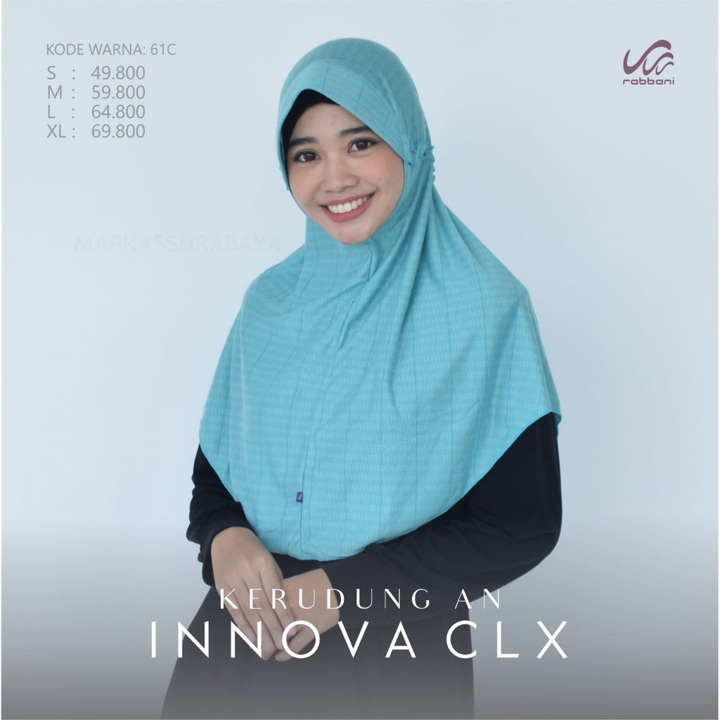 [SIZE L] KERUDUNG RABBANI CLX WARNA KERUDUNG MOTIF CORAL