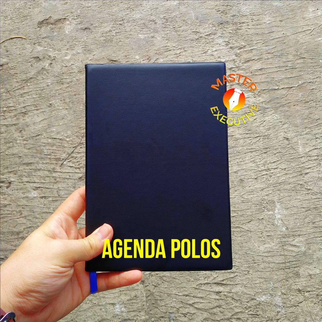 Erica Agenda Cover Polos Tipis Hitam Black / Planner