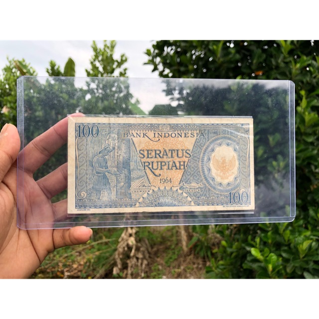 Uang Kuno 100 Pekerja Biru VF