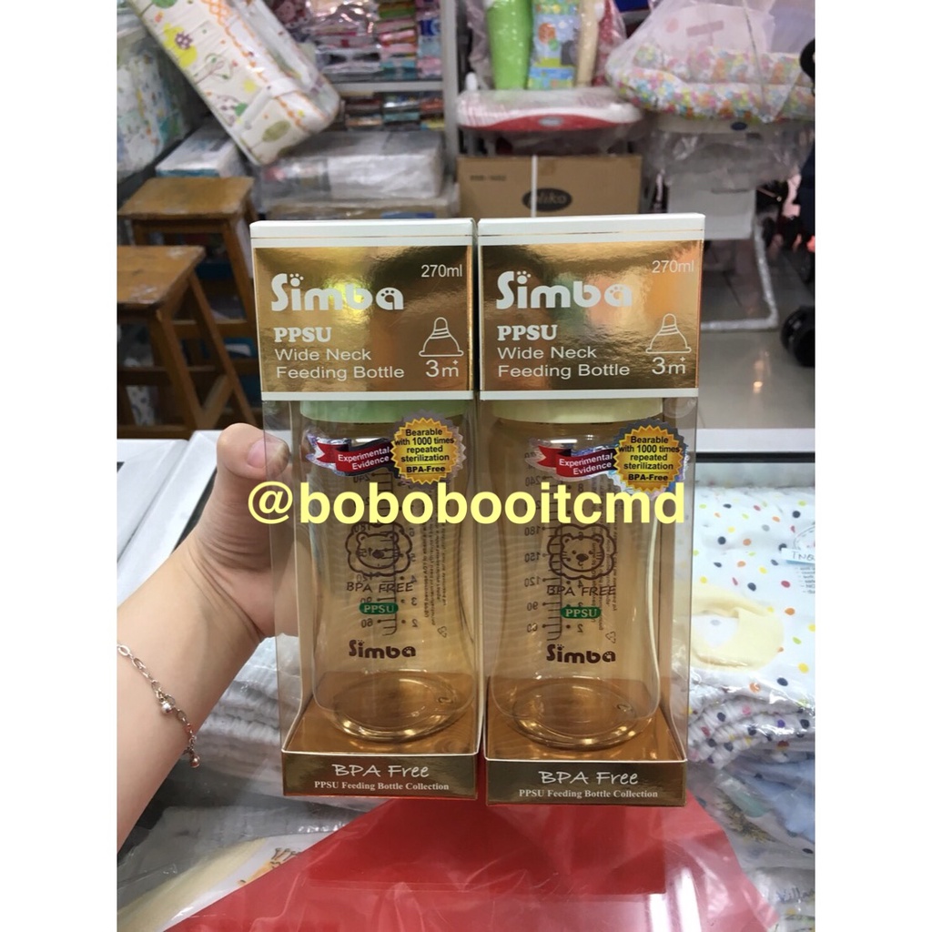 Botol Bayi Simba PPSU Wide Neck 270ml / Simba PPSU Bottle / Botol Susu Bayi / Botol Bayi PPSU