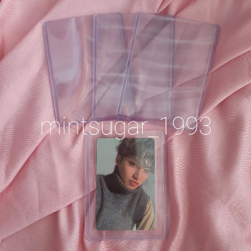 toploader top loader pelindung photocard pc kpop tanpa lubang tanpa plong 35ct 35pt tambahan packing A7 A6 A5 A4