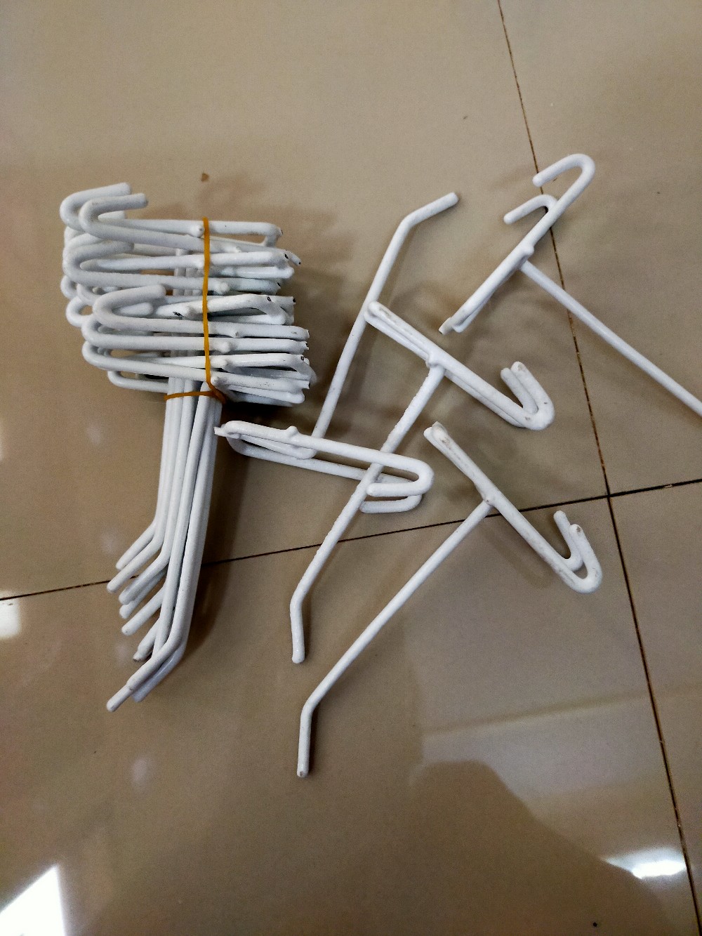 Single Hook Gantungan Ram 10 Cm Cat Putih Display Cantolan Aksesoris Sc 10 Nafisa