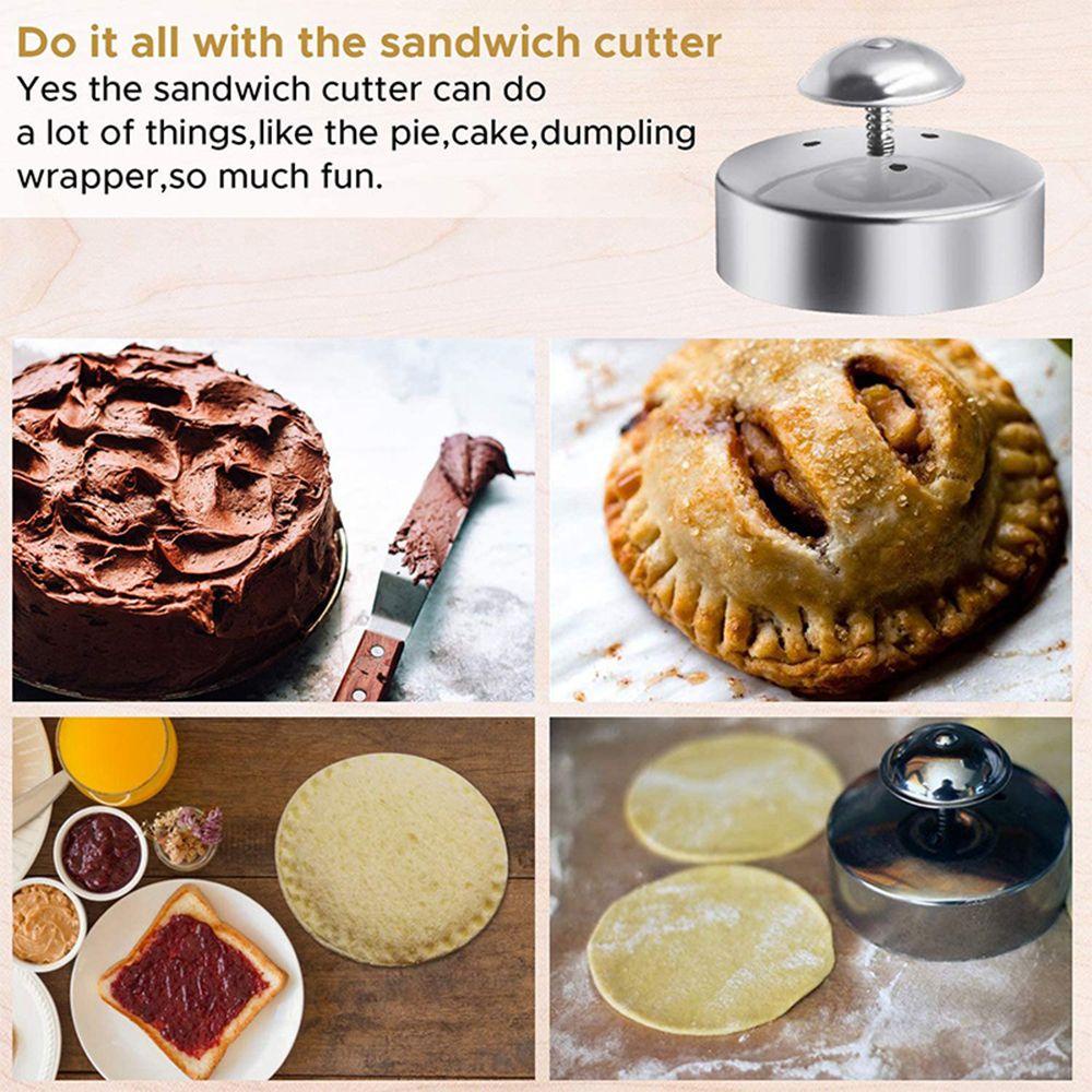 Solighter Sandwich Cutting Sealing Mold Bakeware Pastry Dekorasi Makanan Fondant Pie Cookie Cutter