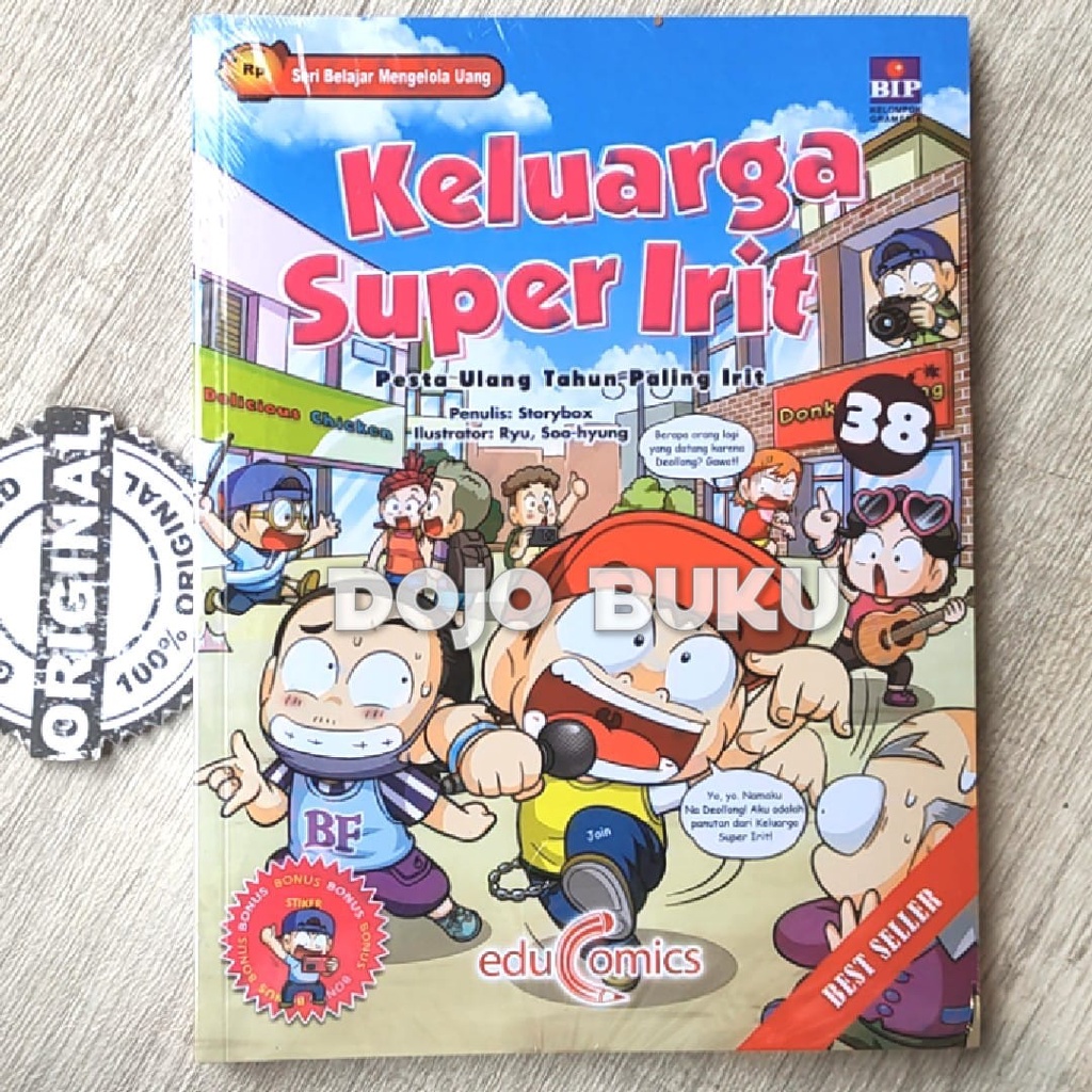 Buku Educomics Keluarga Super Irit 38 : Pesta Ulang Tahun Paling Irit