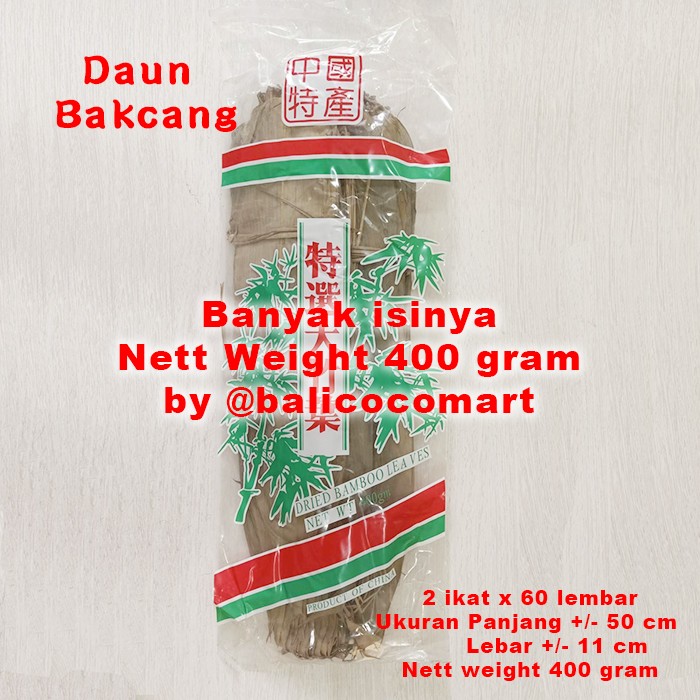 

Ready- Daun Bakcang Kering Impor