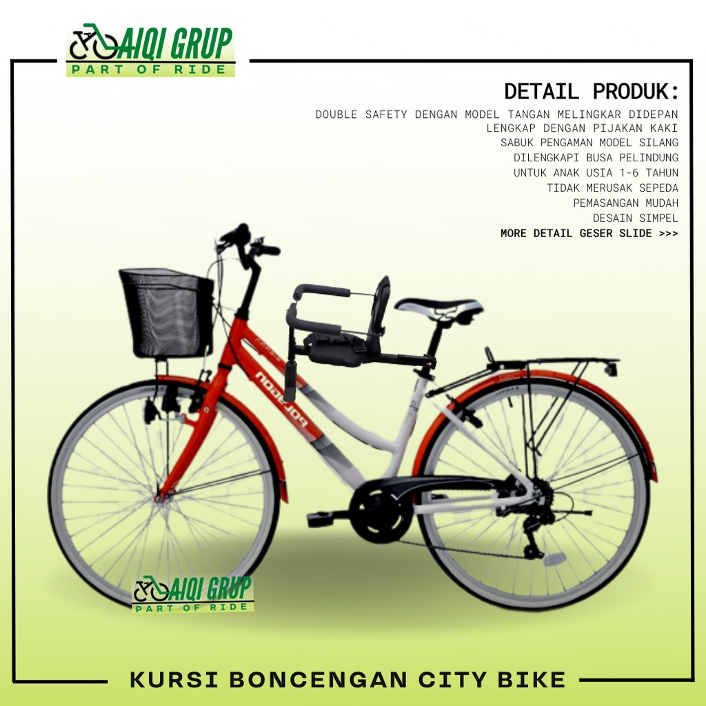 kursi boncengan sepeda anak lipat mtb sayur goncengan sepedah anak depan mtb seli Phoenix sayur gunu