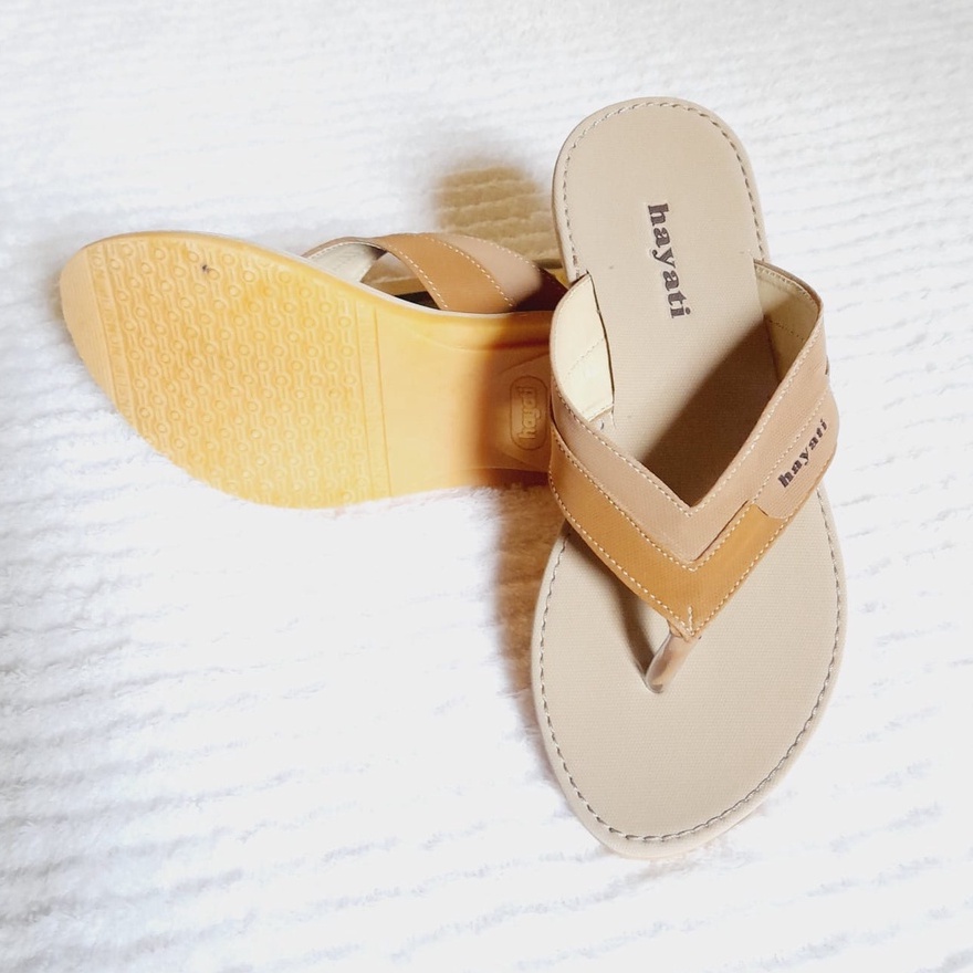 Sandal Hayati wanita GRATIS ONGKIR terbaru original produk tasik dengan sol karet mentah termurah