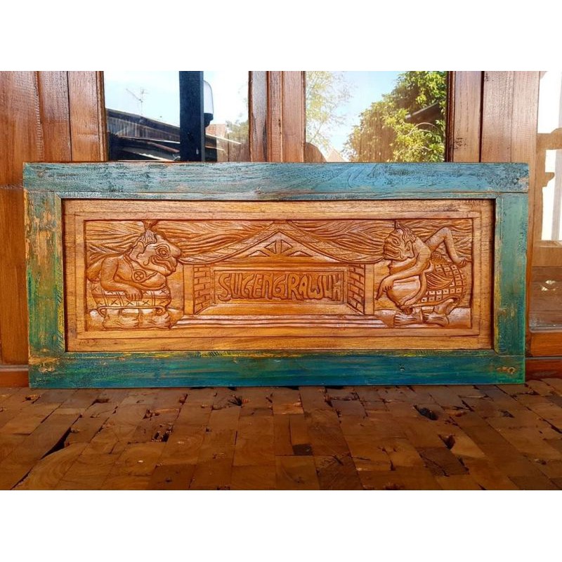 Pajangan Dinding Kayu Ukiran Wayang