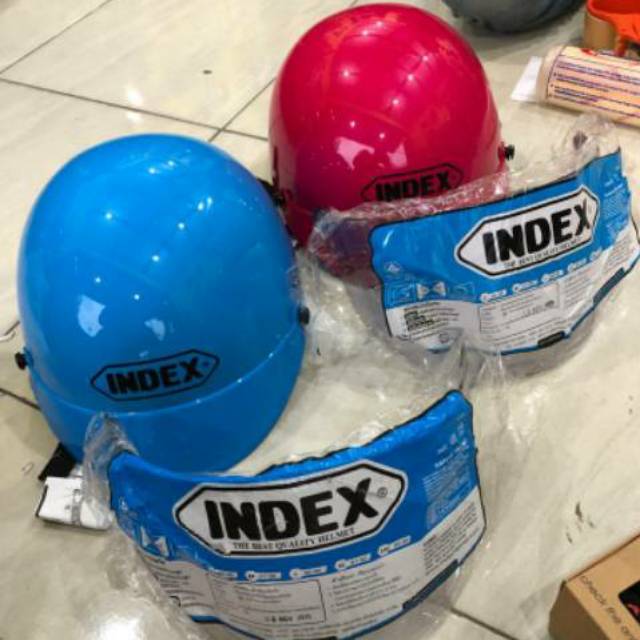 HELM INDEX PRETTY LADY BIRU PINK ORIGINAL THAILAND